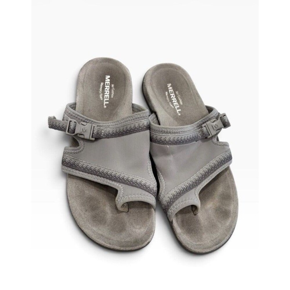 Merrell Womens Size 6 District Muri Moon Neoprene Wrap Sandals Slip On Gray